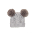 Children POMPOM Winter Warm Knit Hat with Lining